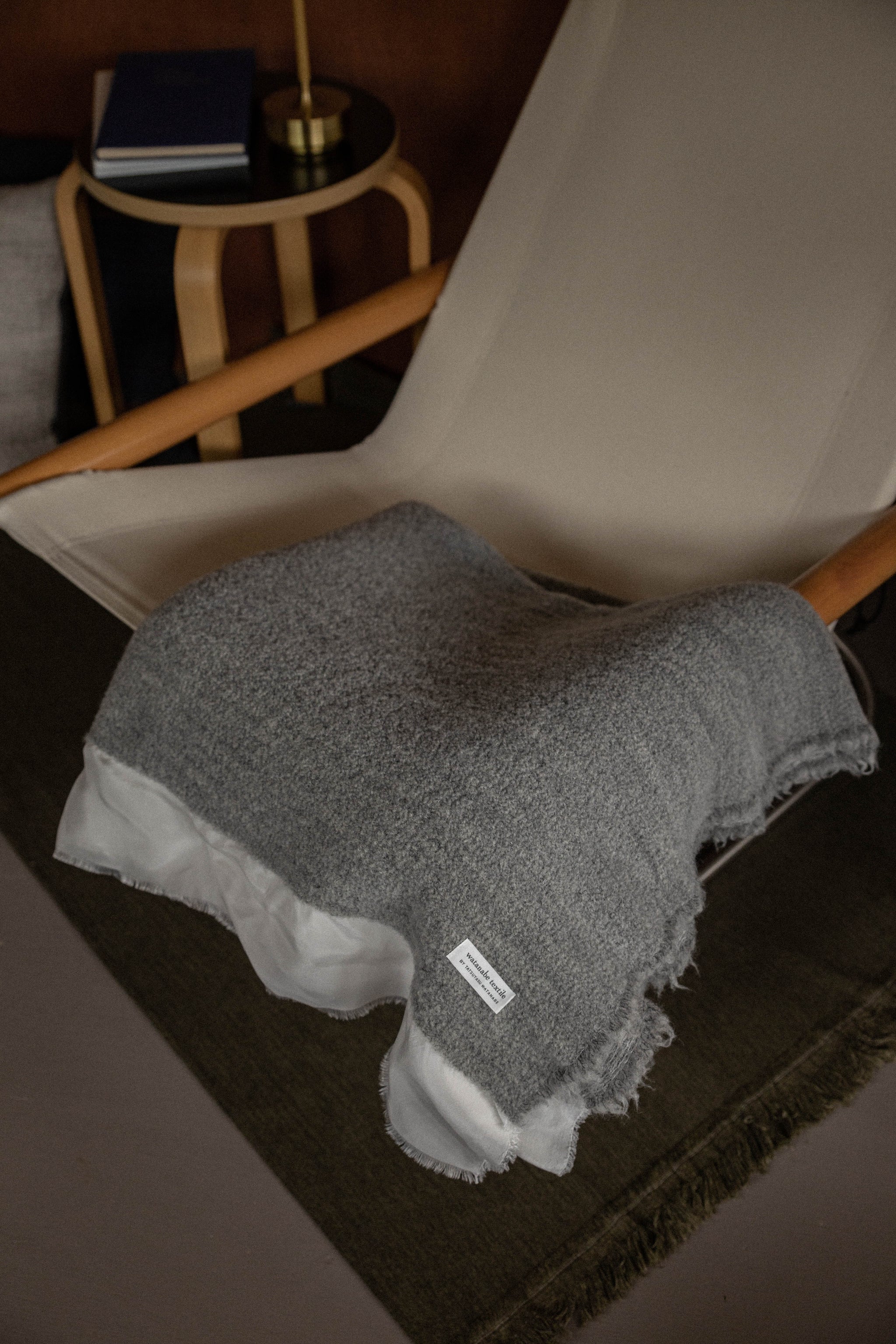 woolalpacacupro blanket c/#gray (cupro付き) – Tatsuyasu Watanabe