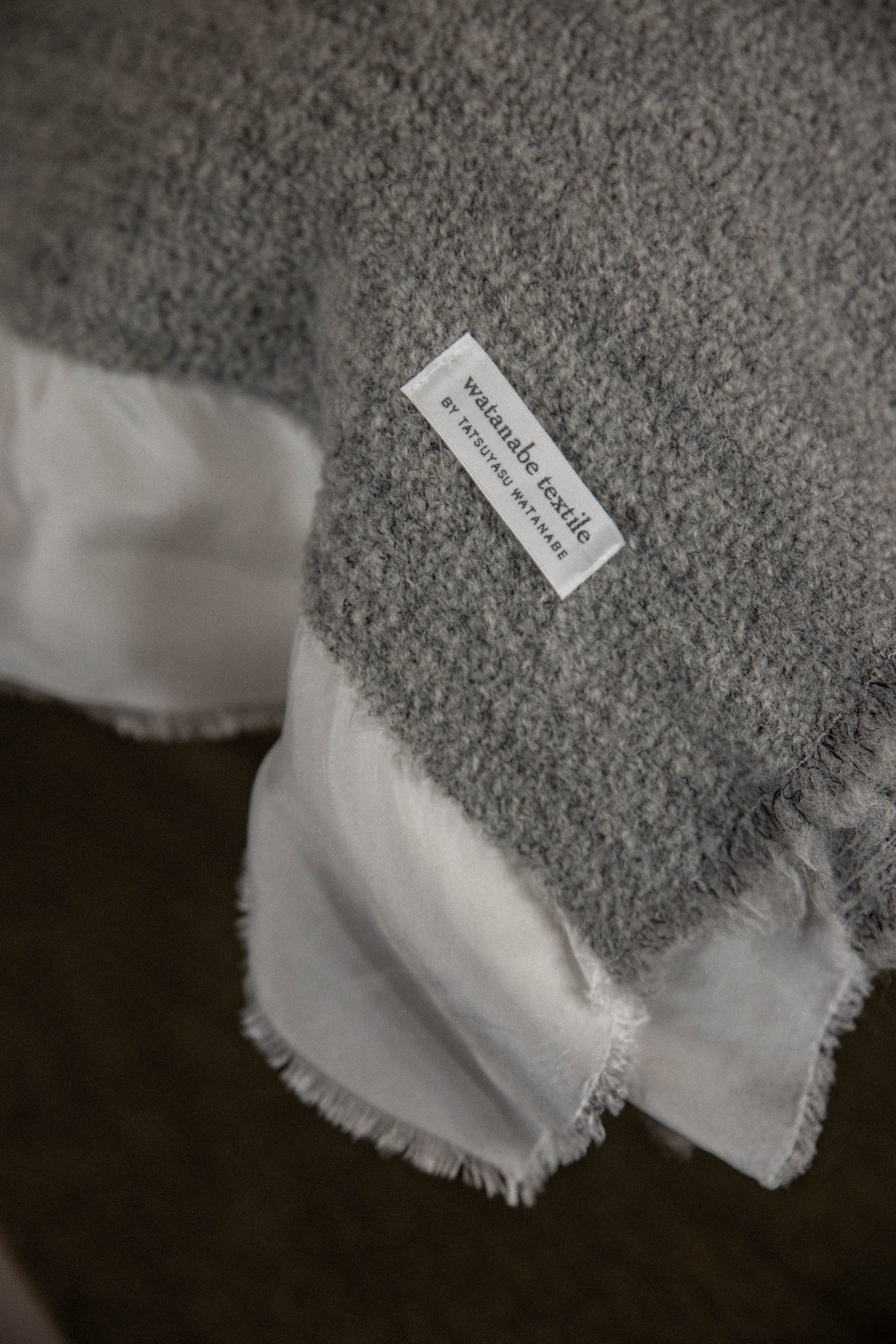 woolalpacacupro blanket c/#gray (cupro付き) – Tatsuyasu Watanabe