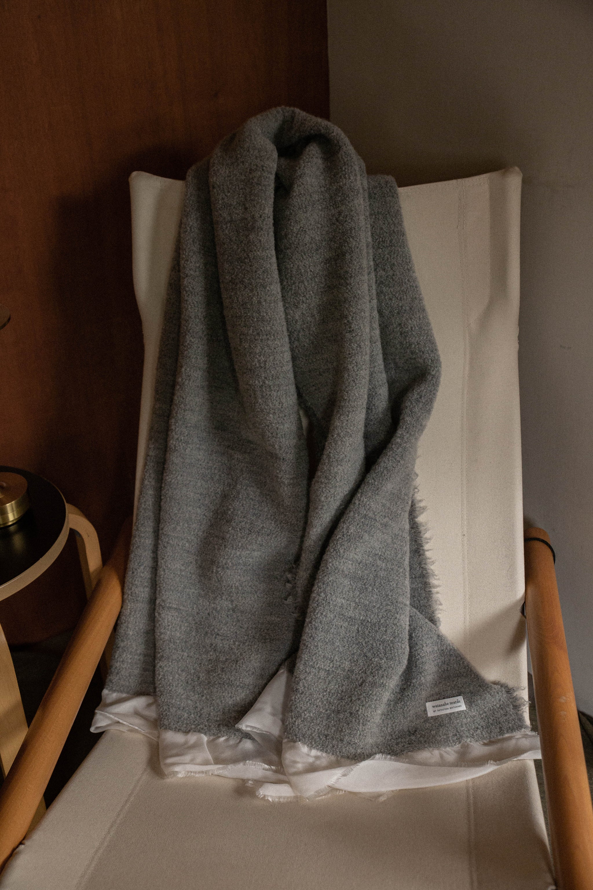 woolalpacacupro blanket c/#gray (cupro付き) – Tatsuyasu Watanabe