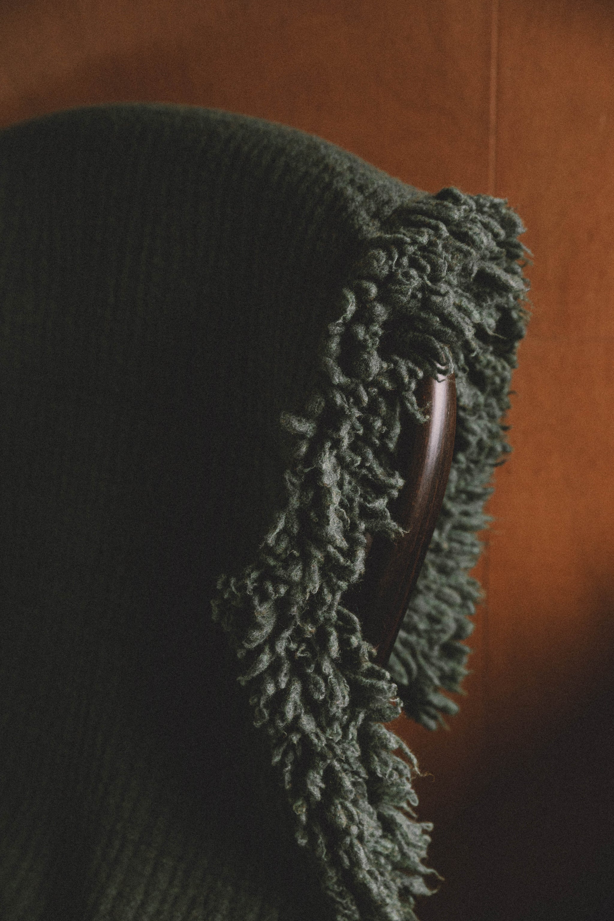lambwool cupro blanket stole c/#forestgreen – Watanabe Textile